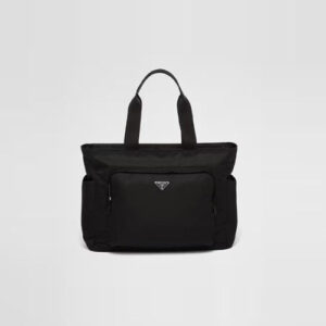 프라다 사피아노 가죽 및 리나일론 토트백 2VG097
