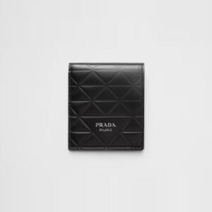 프라다 브러시드 가죽 반지갑 2MO513