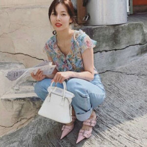메종마르지엘라 5AC 마이크로 토트백 화이트 (현아,차정원 착용)