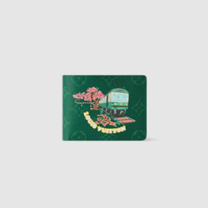 루이비통 컬러 프린트 슬렌더 월릿 그린 M25986