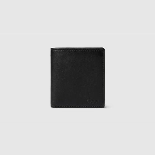 구찌 GG 엠블럼 바이폴드 엠보스 반지갑 블랙 818949